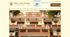 Desktop Screenshot of hotelvimalheritage.com